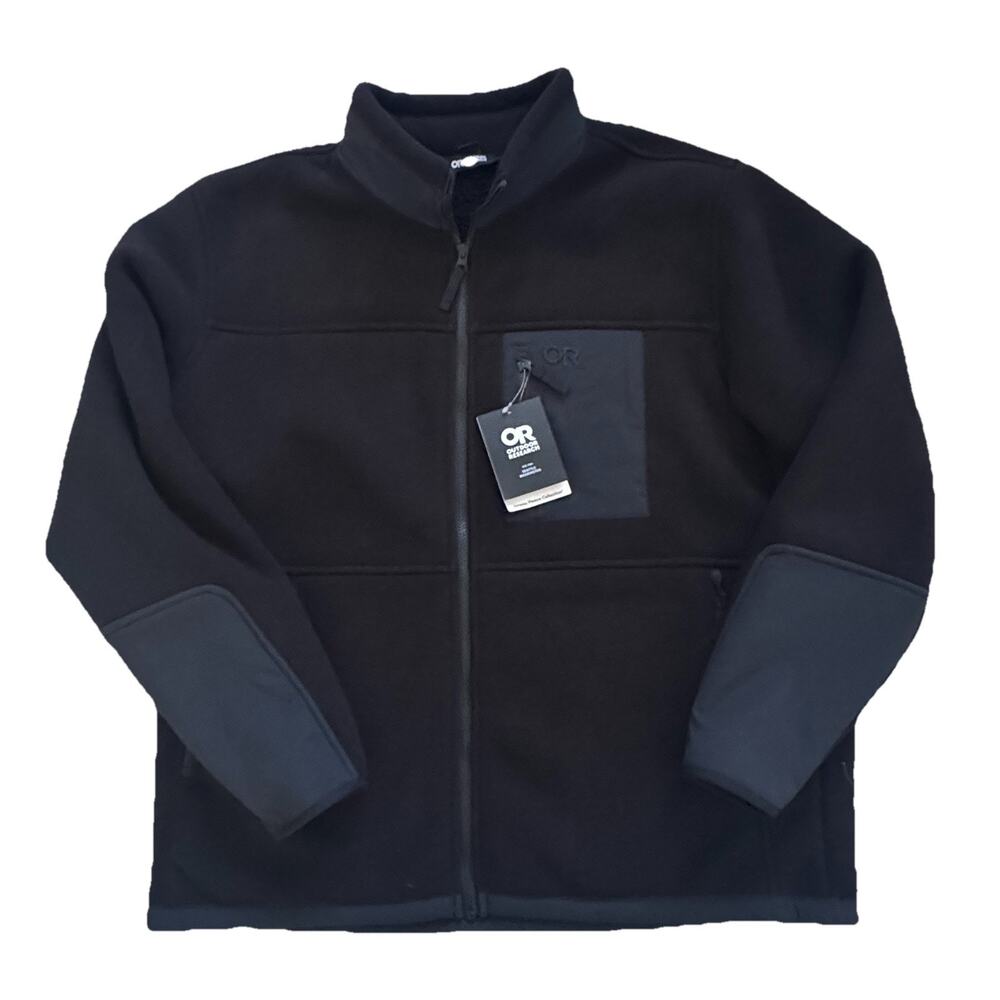 New Outdoor Research Men's Juneau Fleece Jacket Black XXL NWT Nordstrom
